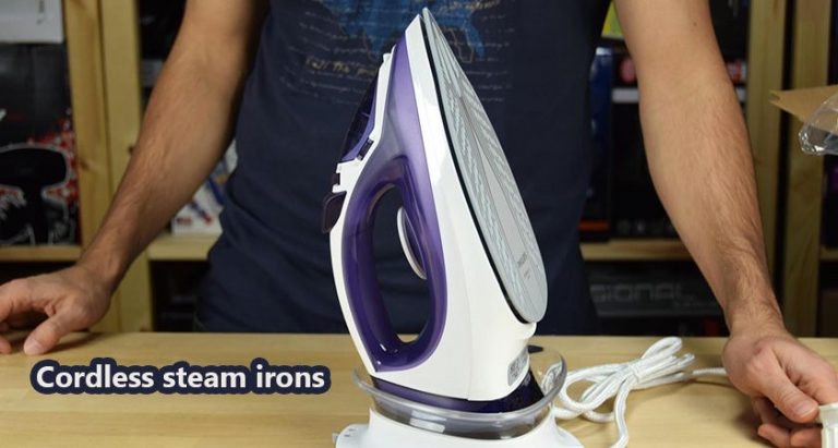 Cordless steam irons