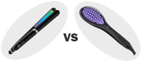 Flat Iron Vs. Brush Hair Straightener